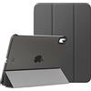 MoKo Custodia Protettiva Rigida per Tablet, Compatibile con iPad 10 Gen. 2022 da 10,9", Cover a Tre Ante con Chiusura Magnetica, Auto Sonno, Grigio