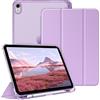 FINTIE Cover per iPad (A16) 11ª Generazione 11" (2025)/iPad 10ª Generazione 10.9" (2022) con Portapenne - Sottile Leggero Opaca Trasparente Posteriore Custodia con Auto Sveglia/Sonno, Lavanda