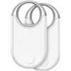 Hendari Air Tags Bluetooth Tracker Finder 2 pezzi, Localizzatore di chiavi Funziona con Apple Dov'è App (solo iOS), Air Tracker Tags Trova oggetti per Bagagli, Valigie, ZainiBorse, Batteria Sostituibile.