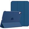 MoKo Cover Custodia iPad (A16) 11a Generazione 2025 /iPad 10a Generazione 2022, Cover Custodia Protettiva per Supporto Ultrasottile con Copertura Posteriore Traslucida in PC Rigido, Blu Mare Scuro