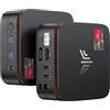 NiPoGi Essenx E1 Mini PC ΑΜD 3250U(Max 3.5GHz, 2C/4T, Migliore di 3200U/N100),8GB DDR4 256GB SSD Mini Desktop Computer, Doppia Display (DP1.4+HDMI2.0) WiFi 5 BT 4.2 Radeon Graphics W11 Pro