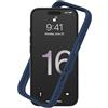 RhinoShield Bumper Case Compatible with [iPhone 16] | CrashGuard - Shock Absorbent Slim Design Protective Cover 3.5M / 11ft Drop Protection - Navy Blue