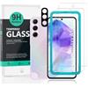 Ibywind 2 Pezzi Vetro Temperato per Samsung Galaxy A55 5G,con 1 Pezzo Pellicola Fotocamera,Pellicola posteriore da 1 pezzo,Anti Graffio,Pellicole Protettive con Durezza 9H,HD Chiaro,Ultra Resistente