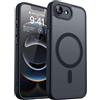 CANSHN Magnetica Cover per iPhone 16e/iPhone 17e(6.1 Pollici),Compatibile con MagSafe, [Protezione Completa Della Fotocamera] Custodia Traslucida Opaca Protettiva Sottile Antiurto,Nero