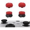 playvital Copri Levette Analogiche per per Xbox Series/One S X Controller,Thumbs PRO Razor Cover Stick Analogici Grip Gommini per Xbox Core Wireless Joystick-Convesso-Rosso&Nero