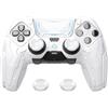 playvital Cover Controller per ps5 Edge Joystick, Custodia Silicone Skin Protettiva Grip Antiscivolo & Copri Analogici & Adesivi, Accessori Antiurti per ps5 Edge Controller, Mecha Stellare - Bianco