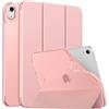 MoKo Custodia Protettiva per iPad (A16) 11a Generazione 11 Pollici 2025/10a gen 10,9" 2022,iPad Cover in TPU e Pelle PU con Chiusura Magnetica, Sostegno,Auto Riattivazione/Standby, Oro Rosa