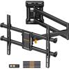 Perlegear Supporto TV Parete con Inclinabile, rotazione di ±90° ed estensione di 700 mm, Braccio Articolato Extra Lungo per Schermi LCD/LED/OLED da 32-65 Pollici fino a 60 kg, Max VESA 400x400 mm