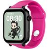 SaveFamily SaveWatch Plus 4G | Orologio Connesso per Bambini con GPS, Chiamate, Video, WhatsApp, Musica, Bluetooth e App Store - Quadrante Nero e Cinturino in Silicone Fucsia
