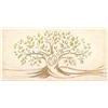 Giallobus - Quadro - 05 - Capezzale Moderno - Sacra Famiglia e Albero della Vita - Gold&Rose - Vetro Acrilico - 140x70 - Pronto da Appendere - Quadri Moderni per la casa