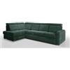 Robin Inspire Glen Divano angolare con funzione di letto cassetto per Biancheria verde scuro angolo a sinistra 304 x 180 x 95
