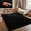 Paco Home Tappeto Bambini Cameretta Bambina Ragezzi Tappeto Morbido Antiscivolo Moderno, Dimensione:200x350 cm, Colore:Nero