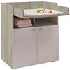 AVANTI TRENDSTORE - Lena - Fasciatoio in legno laminato, con superficie pieghevole. Disponiible in diverse colorazioni. Dimensioni LAP 70x86x47 cm. (Olmo/Bianco)