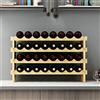 SogesHome Portabottiglie di Vino Organizer in Legno Porta bottiglie da vino Porta bottiglie e armadietti da vino per 32 Bottiglie per Vino da ripiano per Soggiorno Legno