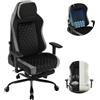 WOLTU Sedia Gaming, Sedia da Corsa con Spugna Integrata a Lunga Durata e Supporto Lombare Adattivo Incorporato, Velluto, Nero + Grigio, GS05szg