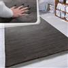 Paco Home Tappeto a Pelo Lungo Shaggy Morbido per Soggiorno e Camera da Letto Finto Pelliccia Moderna e Soffice Monocolore, Dimensione:80x300 cm, Colore:Grigio Scuro