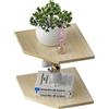 JJL Set di 2 Mensole Angolari da Parete Galleggianti, per Organizer da Parete, Facili da Montare, Mensole Galleggianti per la Stanza dei Ragazzi, Decorazione Moderna per la Casa, 26,5 cm Bianco Chiaro