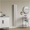 [neu.haus] Termosifone da Parete Radiatore Design Riscaldamento ad Acqua Calda Termoarredo a Pannello Doppio con Elementi Tubolari 160 x 24 cm - Bianco