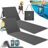 KESSER® Set di 2 materassini da spiaggia pieghevoli con schienale regolabile, tracolla e borsa, portata massima 130 kg - Lettino prendisole per spiaggia, giardino e terrazza