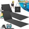 KESSER® Set di 2 materassini da spiaggia pieghevoli con schienale regolabile, tracolla e borsa, portata massima 130 kg - Lettino prendisole per spiaggia, giardino e terrazza