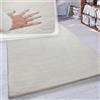 Paco Home Tappeto a Pelo Lungo Shaggy Morbido per Soggiorno e Camera da Letto Finto Pelliccia Moderna e Soffice Monocolore, Dimensione:200x290 cm, Colore:Crema