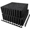 AIRHOP 24 Pz 60x60x1,4cm Tappetino per Attrezzature da Esercizio, Superficie in Gomma Robusta e Spessa, Tappetino Puzzle per la Protezione del Pavimento, per Palestra e Casa, Tappetino Fitness
