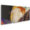Giallobus - Quadri Grande Formato XXL - Gustav Klimt - Artisti Famosi - Danae - Tela Canvas - 218x100cm | 3pcs. x 70x100cm - Pronto da Appendere - Quadri Moderni per la casa
