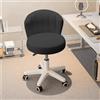 HDHNBA Sgabello da ufficio compatto, elegante sgabello da toeletta senza braccioli, sedia girevole regolabile in altezza Sedia da lavoro per computer Sedute per camera da letto