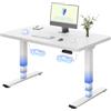 FLEXISPOT Scrivania Regolabile in Altezza Elettrica 120×80 cm con Doppio Motore, Piano Unico da 25 mm, Gambe Telescopiche a 3 Sezioni EC5 LITE