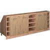 Vicco Mobile cucina sottotetto R-Line, Rovere artigianale, 210 cm Set di 5 carcasse armadio profondità 60 cm, adatto per pareti inclinate e montaggio cucina variabile