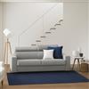 Dmora Divano Letto 2 posti Agrippina, Sofà Apertura Girevole, Poggiatesta Regolabili e Braccioli Standard, 100% Made in Italy, Cm 200x95h85, Grigio