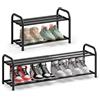SONGMICS Scarpiera Espandibile, Scaffale per Scarpe, Ripiani Regolabili, Robusta e Resistente, per Ingresso Armadio Soggiorno, 2 Ripiani, Nero Inchiostro LMR026BD01