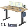 FLEXISPOT Scrivania Regolabile in Altezza 160×80 cm - Con Ganci e Piano Monoblocco 25 mm, Scrivania Ergonomica con Display LED Altezza e Funzione Memoria