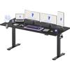 FLEXISPOT Scrivania Regolabile in Altezza 200 * 80 cm, Tastiera con Memoria, Con Gancio, Standing Desk Scrivania Motorizzata