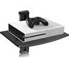 Suptek Supporto Per Staffa Da Parete Per Lettori DVD/Cavo cassette/Giochi console/TV Accessori Con Un Ripiano Sospeso In Vetro Nero CS201