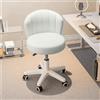 HDHNBA Sgabello da ufficio compatto, elegante sgabello da toeletta senza braccioli, sedia girevole regolabile in altezza Sedia da lavoro per computer Sedute per camera da letto