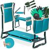 KESSER® Inginocchiatore 2 in 1 XXL per il giardinaggio Cuscino imbottito Cuscino in schiuma eva Sgabello da giardino Pieghevole Incl. 2 borse per attrezzi Panca da giardino Regolabile in altezza