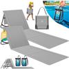 KESSER® Set di 2 materassini da spiaggia pieghevoli con schienale regolabile, tracolla e borsa, portata massima 130 kg - Lettino prendisole per spiaggia, giardino e terrazza