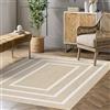 STORESDECO Tappeto vinilico in tessuto intrecciato di alta gamma Lavabile antiscivolo ed extrapiatto. Tappeti Premium in materiali di altissima qualità facili da pulire 200x290 cm Rettangoli B
