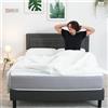 Sleephome Materasso Molle Insacchettate 22 cm Piazza e Mezza 120x190 Niveo | Dispositivo Medico Ortopedico Ergonomico | 100% Made in Italy | Anallergico e Antibatterico | Antiacaro e Traspirante