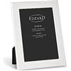 EDZARD Altamura - Cornice portafoto per foto, 13 x 18 cm, placcata in argento, con retro in velluto, con 2 ganci per appendere e appoggiare