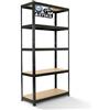 AREBOS Scaffalatura per carichi pesanti 180 x 90 x 40 cm | 875 kg di portata | 5 pannelli MDF Scaffalatura | Per magazzini