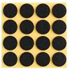 peha Feltro - Protezione antigraffio per vasi e oggetti decorativi autoadesivi, Soft - 1,0 mm di spessore, nero, rotondo 20 mm (16 pezzi)