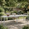 Dmora - Tavolo da Esterno Varda, Base per Picnic, Piano da Pranzo da Giardino Multiposizione, Banco Outdoor Multiuso, Made in Italy, 292x86 h74 cm, Grigio