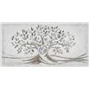 Giallobus - Quadro - 02 - Capezzale Moderno - Sacra Famiglia e Albero della Vita - Black&Gold - Vetro Acrilico - 70x35 - Pronto da Appendere - Quadri Moderni per la casa