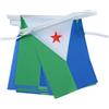 AZ FLAG Ghirlanda 6 Metri 20 Bandiere Gibuti 21x15cm, Bandiera Gibutiana 15 x 21 cm - Festone Bandierine