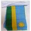 AZ FLAG Ghirlanda 6 Metri 20 Bandiere Ruanda 21x15cm, Bandiera Ruandese 15 x 21 cm - Festone Bandierine