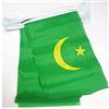 AZ FLAG Ghirlanda 6 Metri 20 Bandiere Mauritania 21x15cm, Bandiera Mauritana 15 x 21 cm - Festone Bandierine