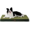 Bedsure Cuscino per cani sfoderabile ortopedico - Tappeto per cani di grandi dimensioni 91 x 69 x 7,6 cm, letto per cani in schiuma con rivestimento in peluche, materasso per cani lavabile, verde