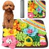 OSDUE Tappeto Olfattivo Cane, 39cm Foraggiamento Tappeto per Cani Addestramento Foraggiamento di Animali Lavabile Antiscivolo Tappetino Puzzle di Snuffle Giocattolo per Cani Attivazione Mentale Cane B